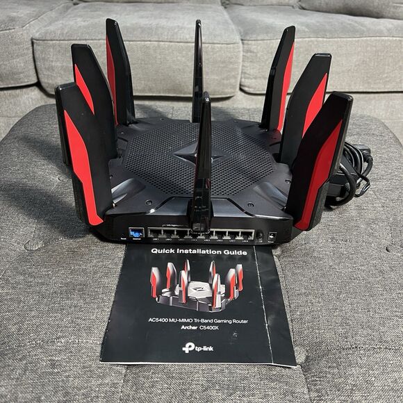 TP-LINK Archer C5400x 8 Port 1000 Mbps Tri-band Gaming Router - Picture 1 of 6